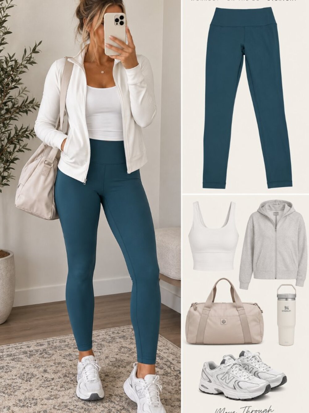 Athleta Transcend 7/8 Tight Teal Leggings Size SP Petite